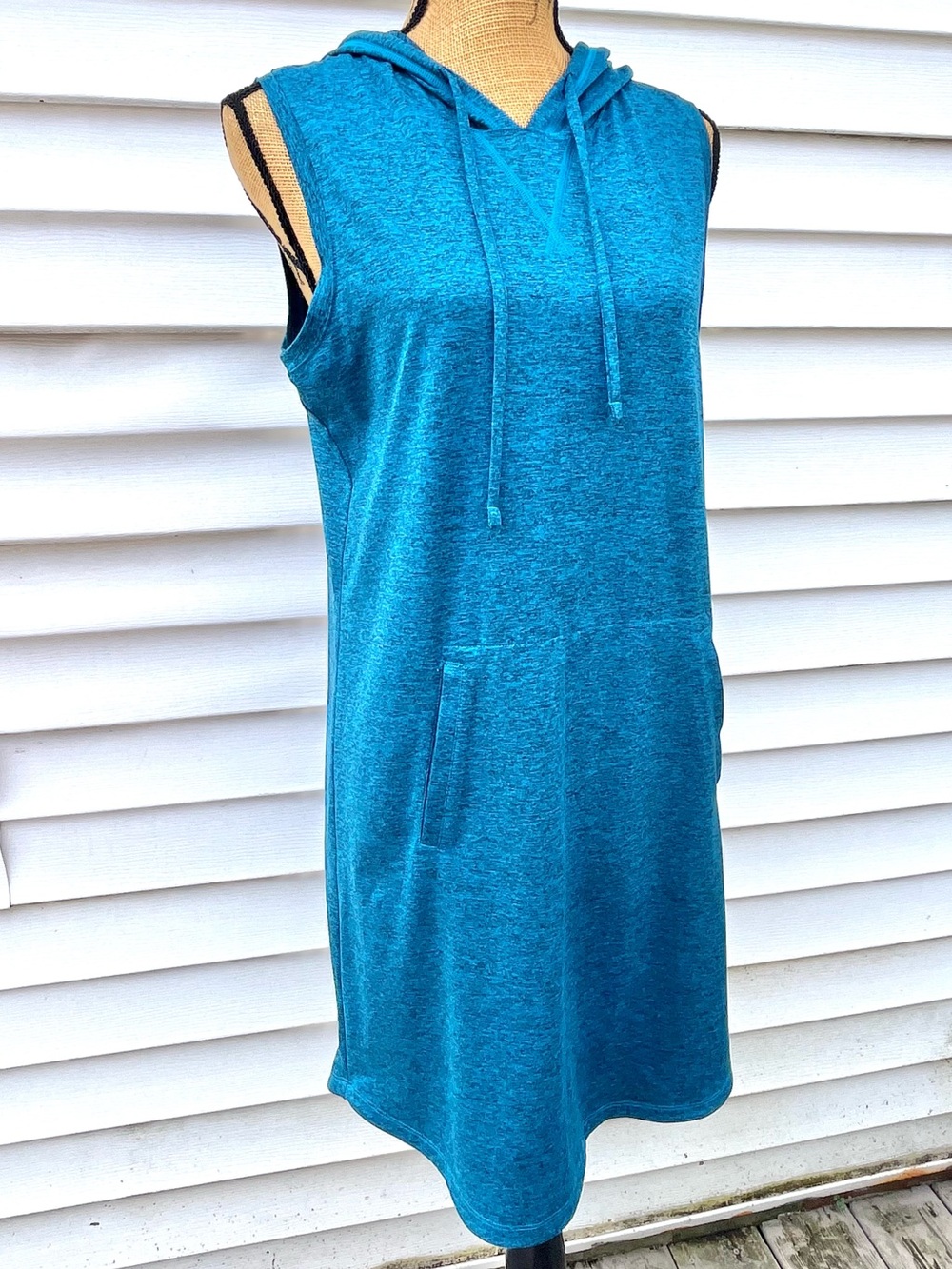 Tek Gear Dry Tek Active Athletic Mini Dress Heathered Dark Teal Size Medium - Picture 6 of 8